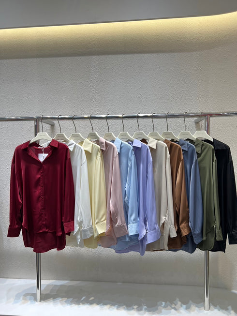 High Quality Ladies Formal Satin Shirts